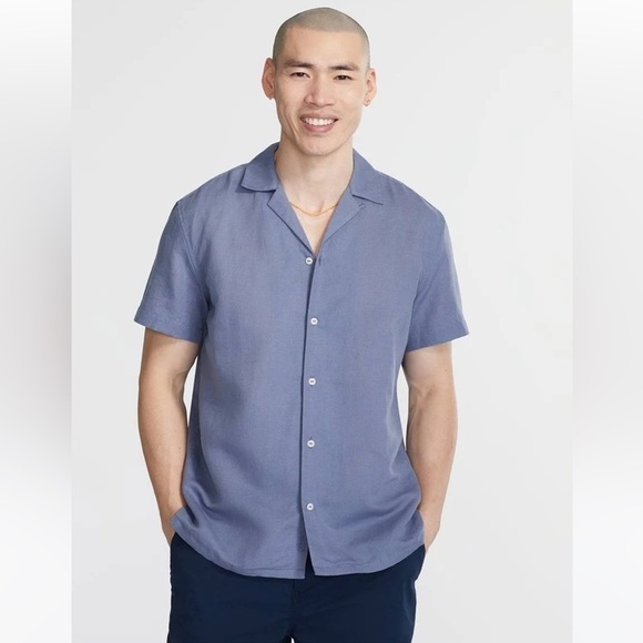 chubbies THE BLUE BERRYMORE LINEN SUNDAY SHIRT - Picture 2 of 16